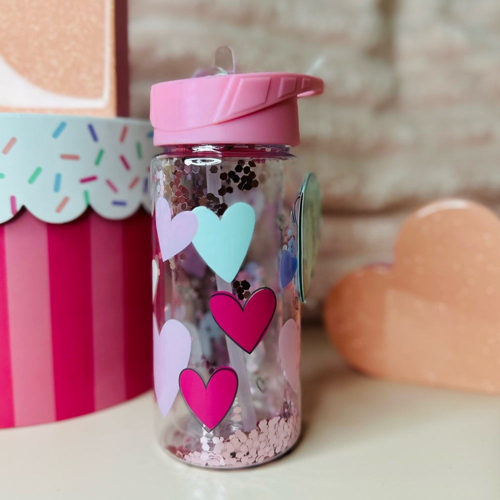 Heart Cup with Straw